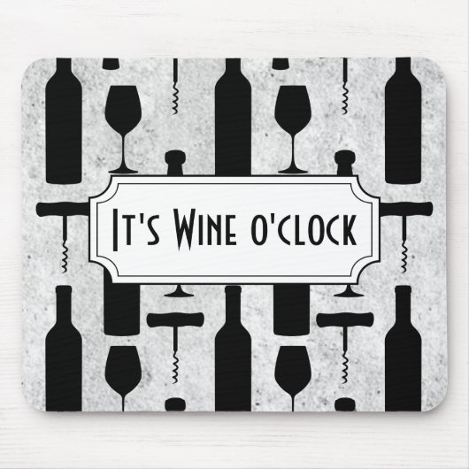 Der Wein O' Clock Mousepad (Vorne)