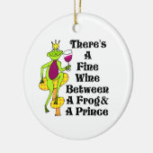Der Wein-Prinz "feiner Wein zwischen Frosch u. Keramikornament (Links)