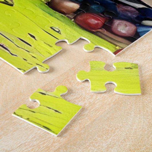 Der Wein schmeckt nach einer farbenfrohen digitale Puzzle (Seite)