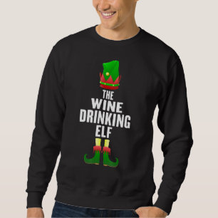 Der Wein trinkt Elf Matching Familienkonzern Chris Sweatshirt