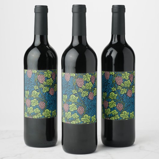 Der Wein von William Morris Weinetikett (Flaschen)