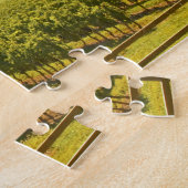 Der Weinberg und ein Tal mit Wald - Puzzle (Seite)