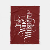 Der Weinflüster Fleecedecke (Vorderseite)
