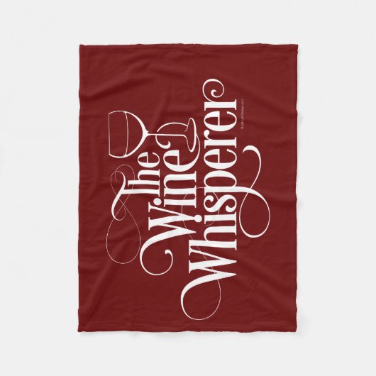 Der Weinflüster Fleecedecke (Vorderseite)