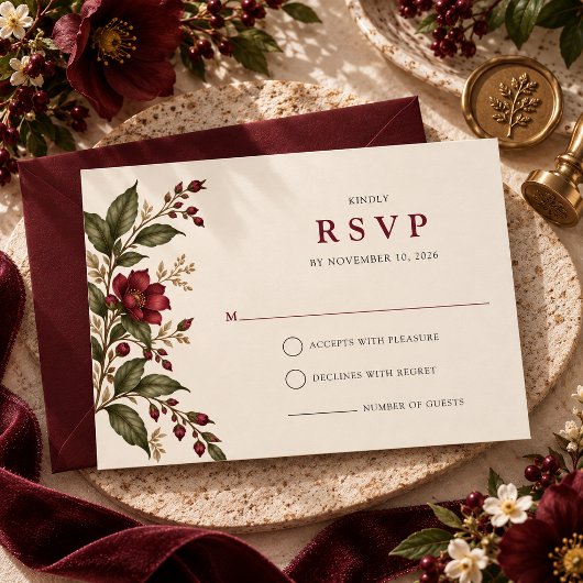 Der Weingarten RSVP Karte