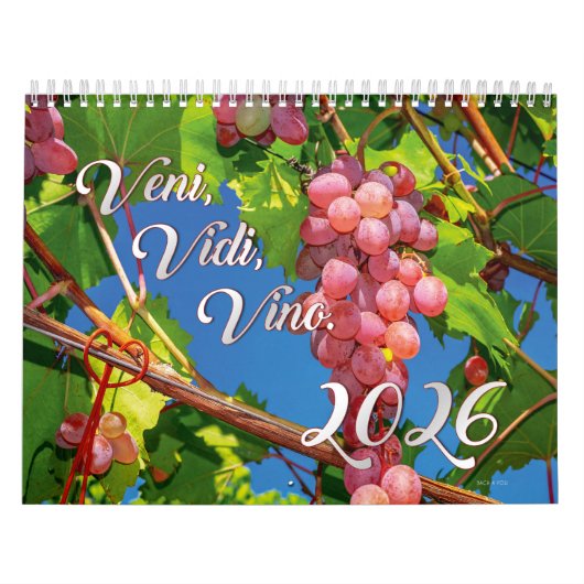 Der Weinkalender 2026 - Veni, Vidi, Vino Kalender (Titelbild)