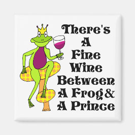 Der WeinPrinz "Fine Wine between Frog & Prince" Magnet