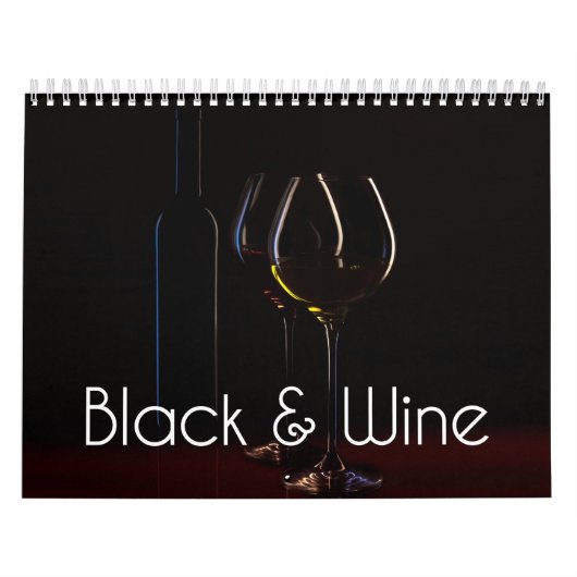 Der Weinwall Kalender - Schwarz & Wein (Titelbild)