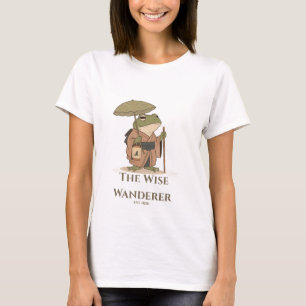 Der Weise Wanderfrosch mit Laternen-Illustration T-Shirt