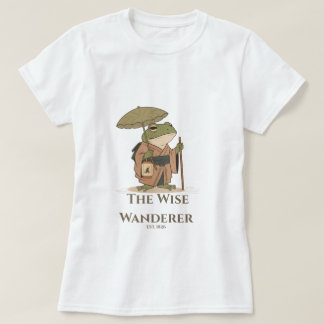 Der Weise Wanderfrosch mit Laternen-Illustration T-Shirt