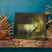 Der Weißbull im Stall (Öl auf Leinwand) Fotoplatte (Seite)