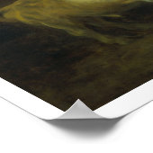 Der Weißbull im Stall (Öl auf Leinwand) Poster (Ecke)