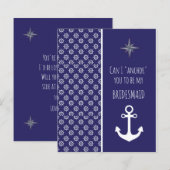 Der weiße Anker wird meine Bridesmaid sein (Vorne/Hinten)