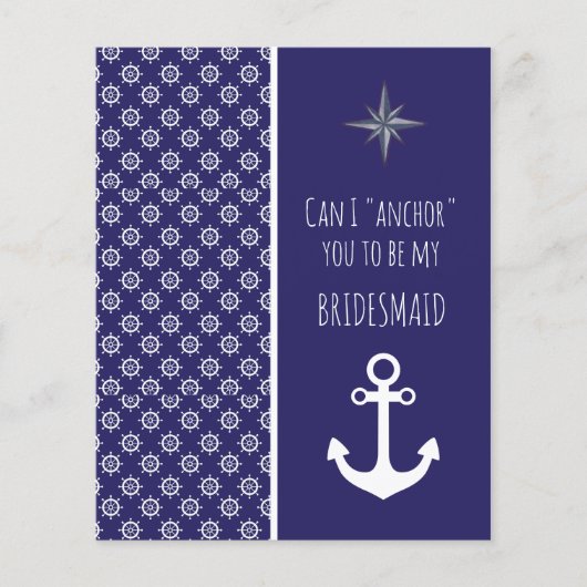Der weiße Anker wird meine Bridesmaid sein (Vorderseite)