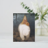 "Der weiße Bär" von Theodor Kittelsen Postkarte (Stehend Vorderseite)