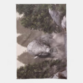 Der weiße Büffel Geschirrtuch (Vertikal)