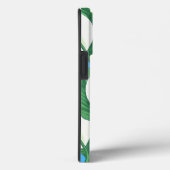 Der weiße Frieden liegt auf hellblauem Hintergrund Case-Mate iPhone Hülle (Rückseite / Rechts)