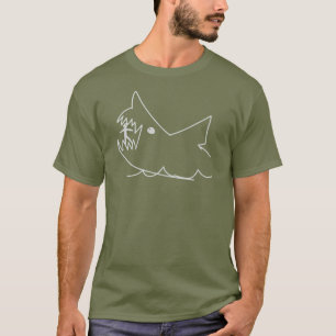 Der weiße Hai Kreidezeichnung T-Shirt
