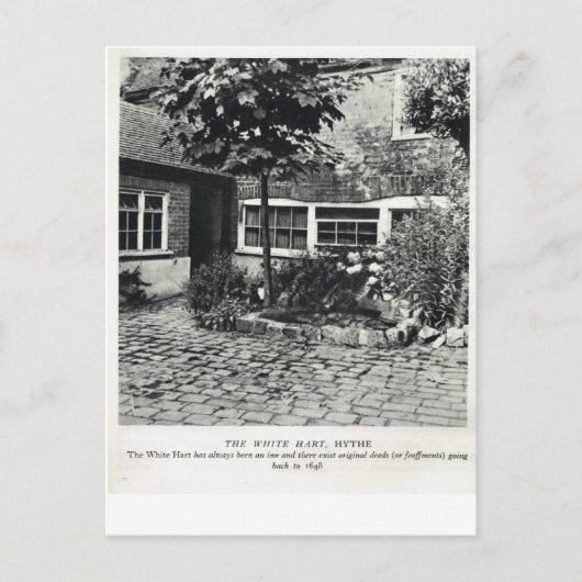 Der weiße Hart, Hythe Postkarte (Vorderseite)