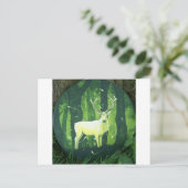 Der weiße Hart Postkarte (Stehend Vorderseite)