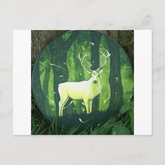 Der weiße Hart Postkarte (Vorderseite)