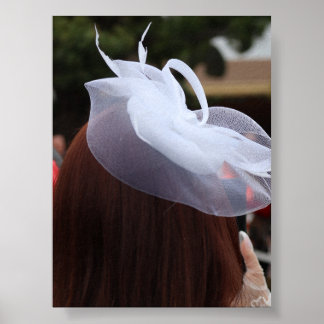 Der weiße Hut Poster