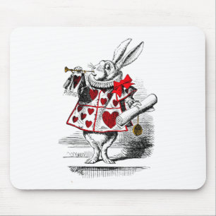 Der weiße Kaninchen Mousepad