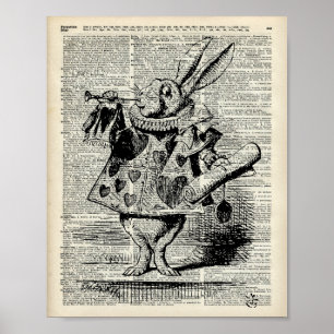 Der weiße Kaninchen Poster