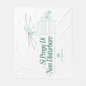 Der weiße Lotus stört nicht Fleecedecke (Vorderseite)