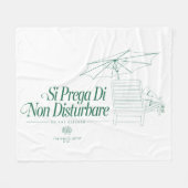 Der weiße Lotus stört nicht Fleecedecke (Vorderseite (Horizontal))