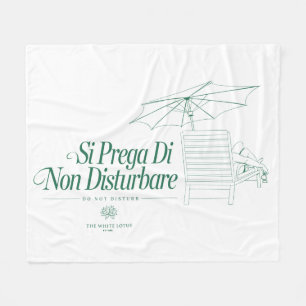 Der weiße Lotus stört nicht Fleecedecke