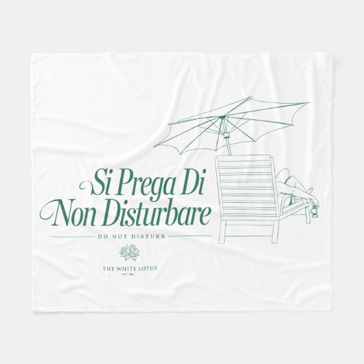 Der weiße Lotus stört nicht Fleecedecke (Vorderseite (Horizontal))