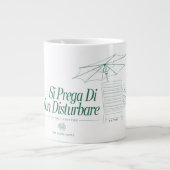 Der weiße Lotus stört nicht Jumbo-Tasse (Vorderseite)