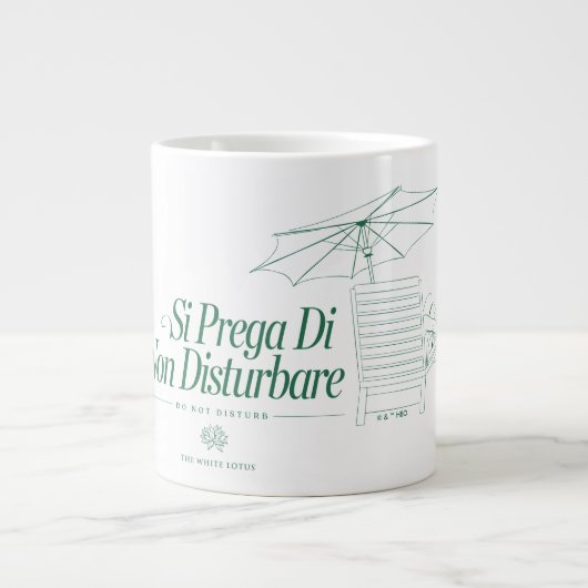 Der weiße Lotus stört nicht Jumbo-Tasse (Vorderseite)