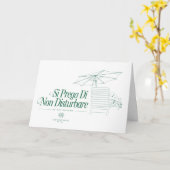 Der weiße Lotus stört nicht Karte (Gelbe Blume)