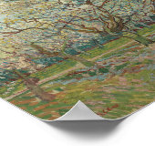 Der weiße Orchard Arles, April 1888 Vincent van Go Poster (Ecke)