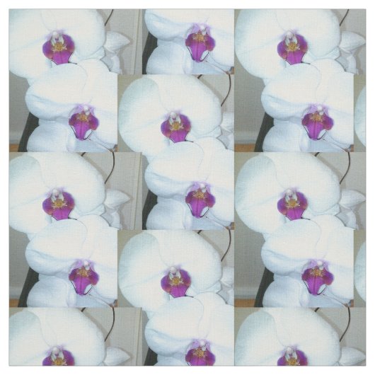 DER WEISSE ORCHID-Stoff Stoff (Muster)