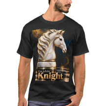 Der weiße Ritter, dunkles T-Shirt