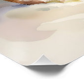 Der weiße Sand des tropischen Strandes, die Palmen Poster (Ecke)