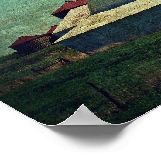 Der weiße Stall Poster (Ecke)