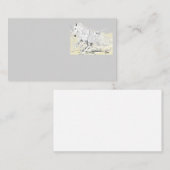 Der weiße Stallion der Visitenkarte in Bewegung (Vorne/Hinten)