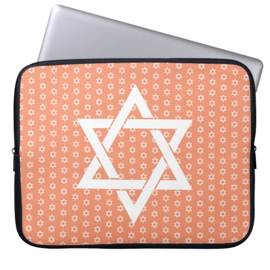 Der weiße Star von David Seamless Laptopschutzhülle (Vorderseite)