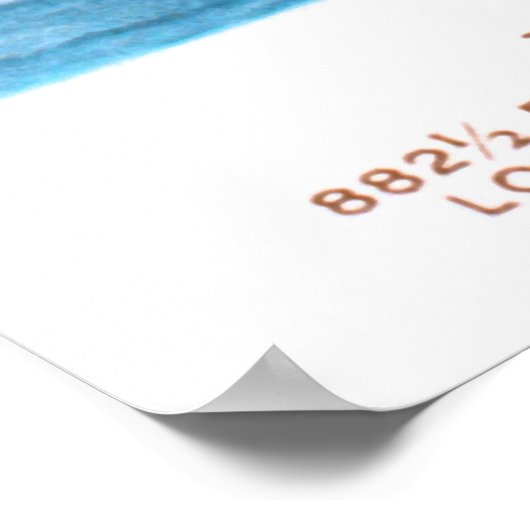 Der weiße Stern Poster (Ecke)