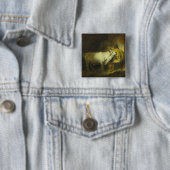 Der weiße Stier im stabilen (Öl auf Leinwand) Button (Beispiel)