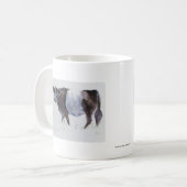 Der weiße Streifen Kaffeetasse (Vorderseite Links)
