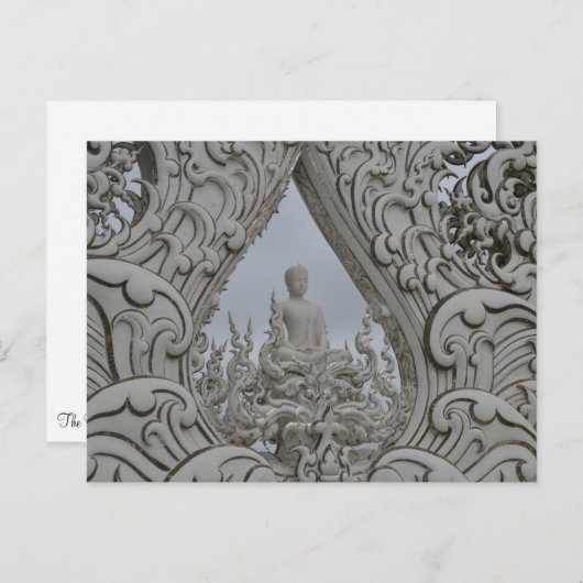 Der weiße Tempel Postkarte (Vorne/Hinten)