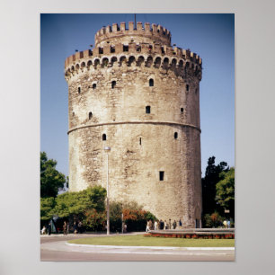 Der weiße Turm, der während der Poster