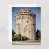 Der weiße Turm, der während der Postkarte (Vorne/Hinten)