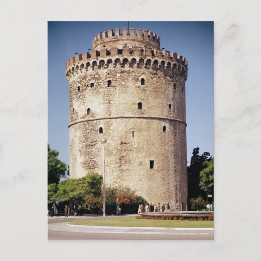 Der weiße Turm, der während der Postkarte (Vorderseite)