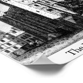 Der weiße Turm oder der Tower von London Poster (Ecke)